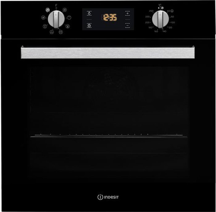 Currys Business | Indesit INDESIT Aria IFW 6340 BL Electric Oven - Black Indesit INDESIT Aria IFW 6340 BL Electric Oven - Black