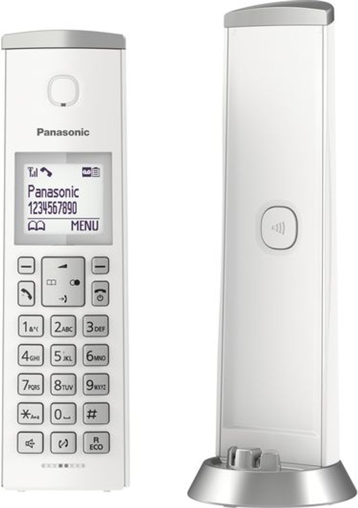 Currys Business | Panasonic PANASONIC KX-TGK220EW Cordless Phone with Answering Machine Panasonic PANASONIC KX-TGK220EW Cordless Phone with Answering Machine