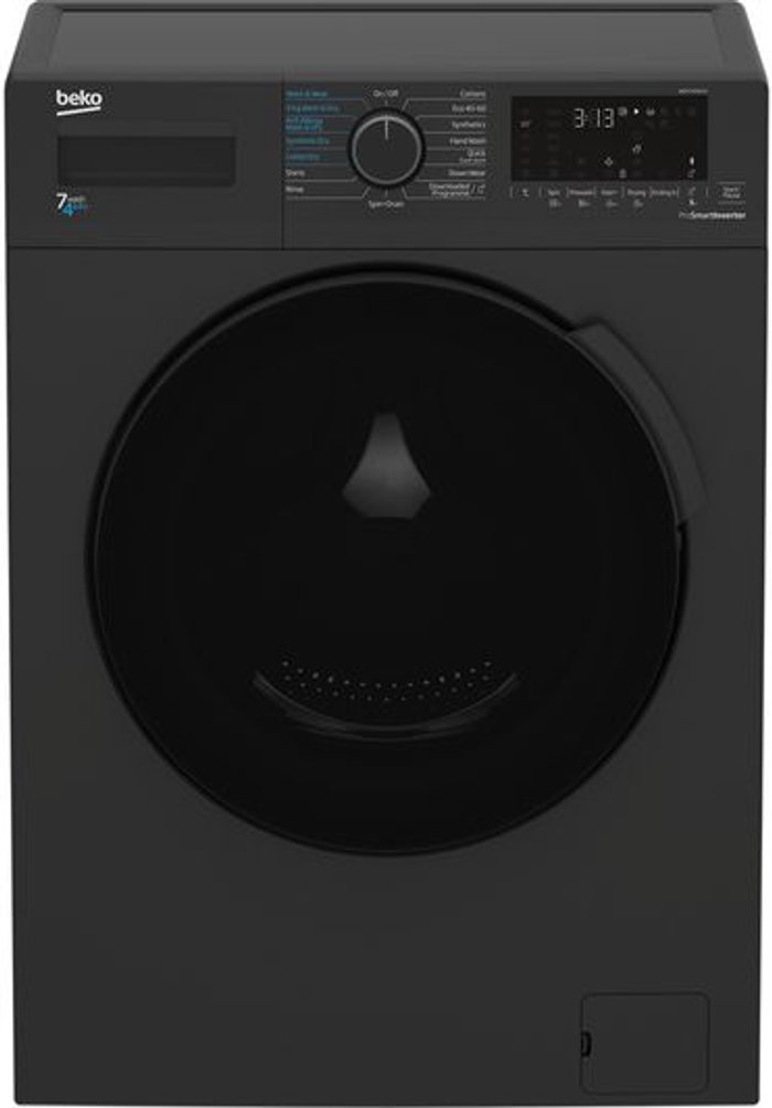 Currys Business | Beko BEKO WDK742421A Bluetooth 7 kg Washer Dryer - Black Beko BEKO WDK742421A Bluetooth 7 kg Washer Dryer - Black