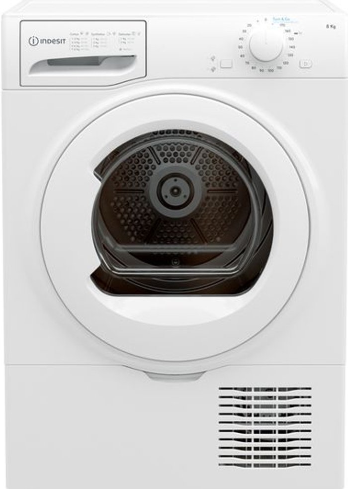 Currys Business | Indesit INDESIT I2 D81W UK 8 kg Condenser Tumble Dryer - White Indesit INDESIT I2 D81W UK 8 kg Condenser Tumble Dryer - White