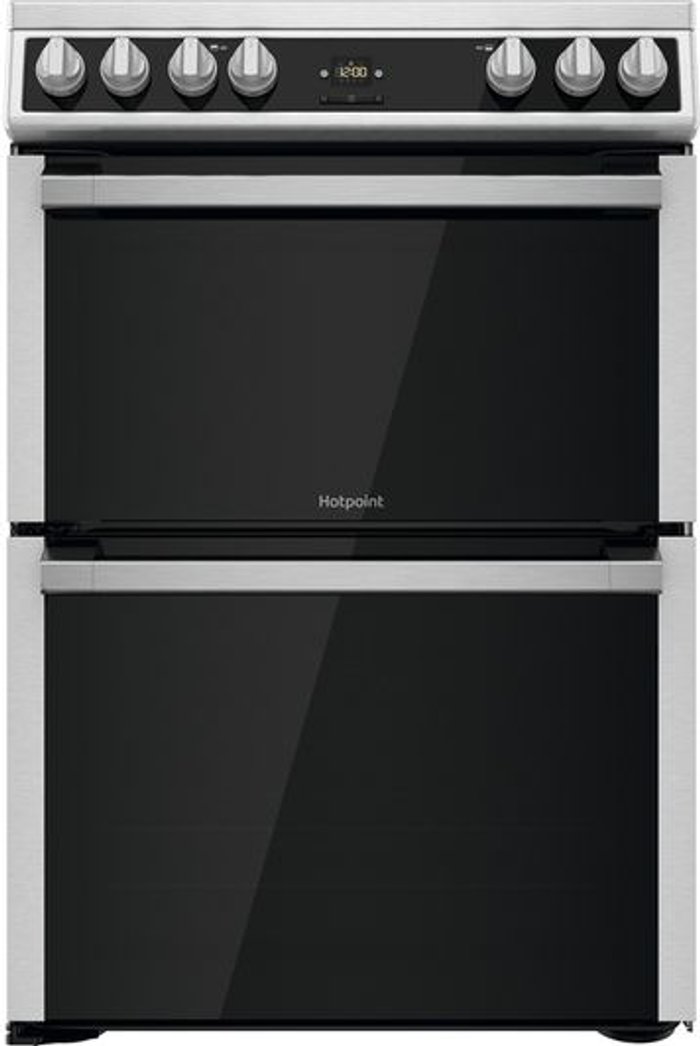 Currys Business | Hotpoint HOTPOINT HDT67V9H2CX 60 cm Electric Ceramic Cooker - Inox Hotpoint HOTPOINT HDT67V9H2CX 60 cm Electric Ceramic Cooker - Inox