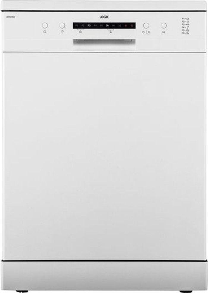 Currys Business | Logik LOGIK LDW60W23 Full-Size Dishwasher - White, White Logik LOGIK LDW60W23 Full-Size Dishwasher - White, White