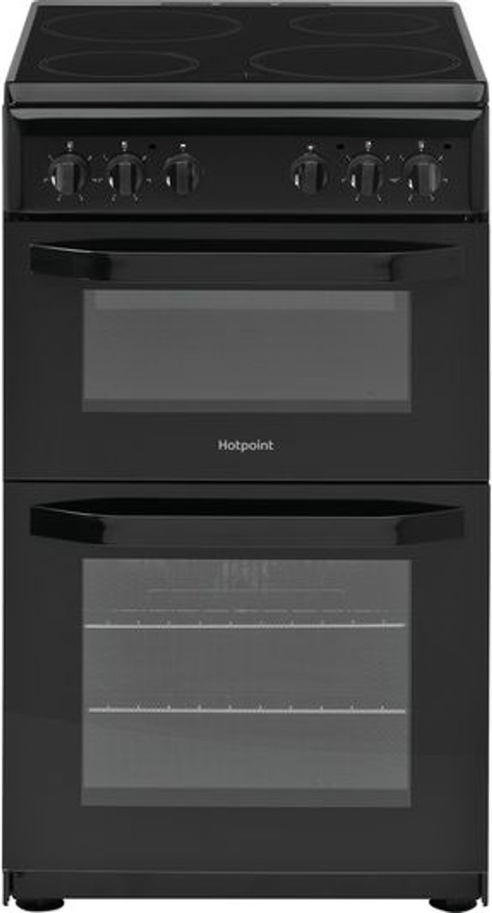 Currys Business | Hotpoint HOTPOINT HD5V92KCB 50 cm Electric Ceramic Cooker - Black Hotpoint HOTPOINT HD5V92KCB 50 cm Electric Ceramic Cooker - Black