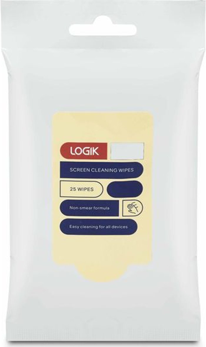 Currys Business | Logik LOGIK LSW2520 Screen Wipes - 25 Wipes Logik LOGIK LSW2520 Screen Wipes - 25 Wipes