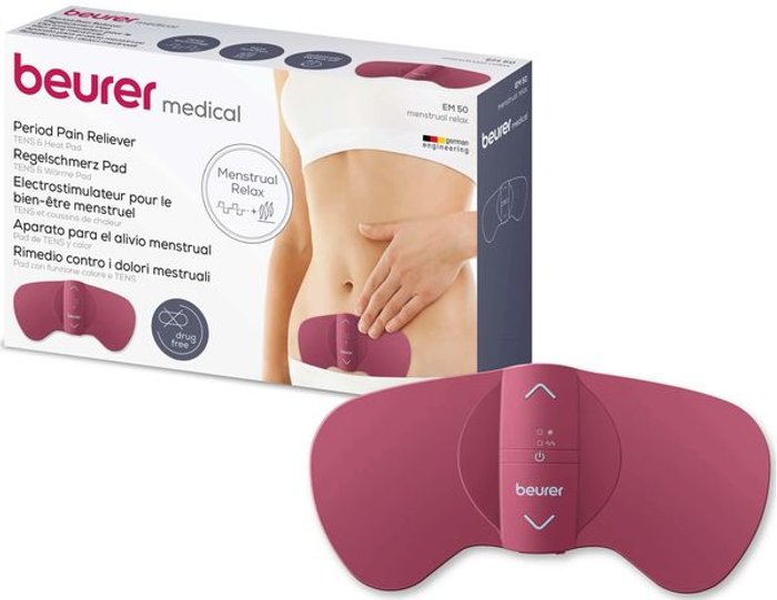 Currys Business | Beurer BEURER EM50 Menstrual Relax Warmth Pad, Pink Beurer BEURER EM50 Menstrual Relax Warmth Pad, Pink