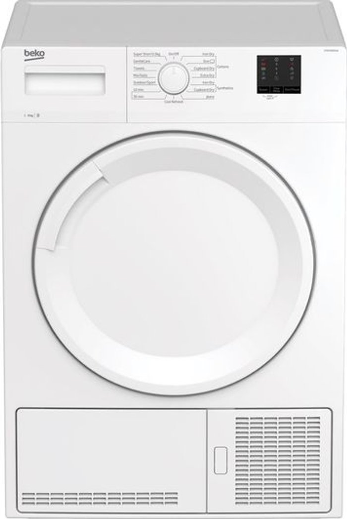 Currys Business | Beko BEKO DTKCE90021W 9 kg Condenser Tumble Dryer - White Beko BEKO DTKCE90021W 9 kg Condenser Tumble Dryer - White