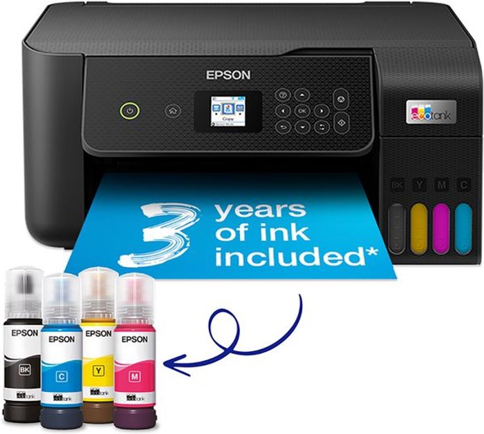 Currys Business | Epson EPSON EcoTank ET-2820 All-in-One Wireless Inkjet Printer, Black Epson EPSON EcoTank ET-2820 All-in-One Wireless Inkjet Printer, Black