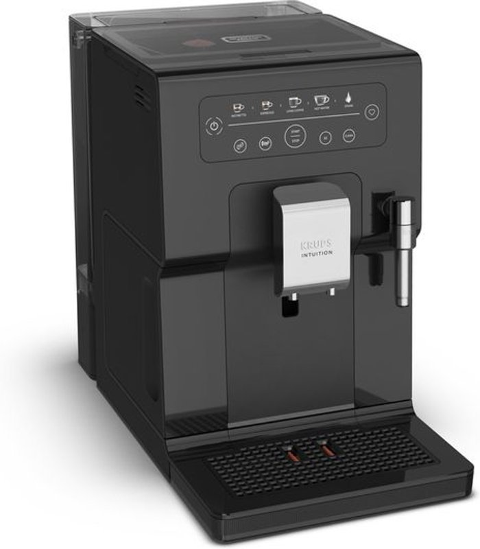 Currys Business | Krups KRUPS Intuition Essential EA870840 Bean to Cup Coffee Machine - Black Krups KRUPS Intuition Essential EA870840 Bean to Cup Coffee Machine - Black