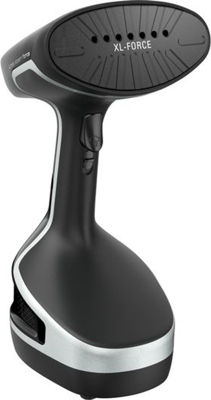 Currys Business | Tefal TEFAL Access Steam Force DT8270G0 Clothes Steamer - Black & Silver Tefal TEFAL Access Steam Force DT8270G0 Clothes Steamer - Black & Silver