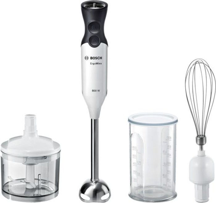 Currys Business | Bosch BOSCH ErgoMixx MS6CA4150G Hand Blender - White & Anthracite Bosch BOSCH ErgoMixx MS6CA4150G Hand Blender - White & Anthracite