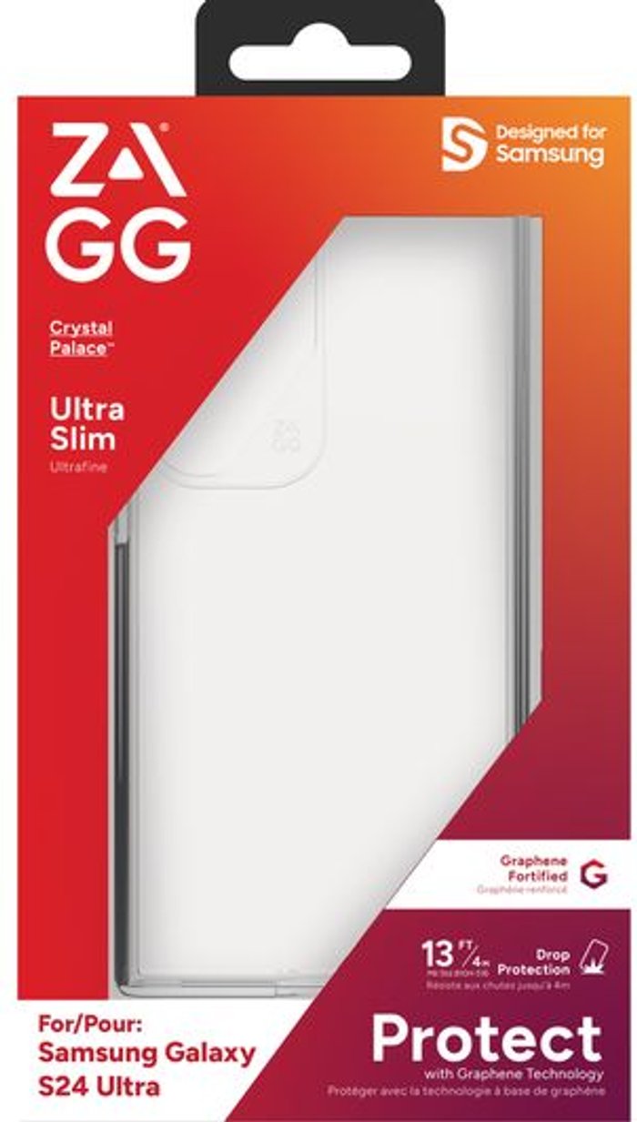 Currys Business | Zagg ZAGG Crystal Palace Galaxy S24 Ultra Case - Clear, Clear Zagg ZAGG Crystal Palace Galaxy S24 Ultra Case - Clear, Clear