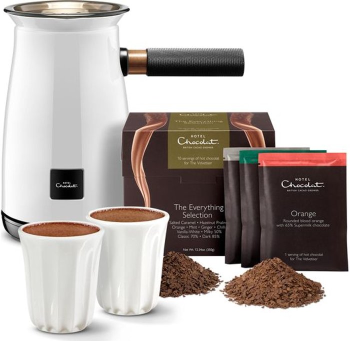 Currys Business | Hotel Chocolat HOTEL CHOCOLAT HC01 Velvetiser Hot Chocolate Machine - White Hotel Chocolat HOTEL CHOCOLAT HC01 Velvetiser Hot Chocolate Machine - White