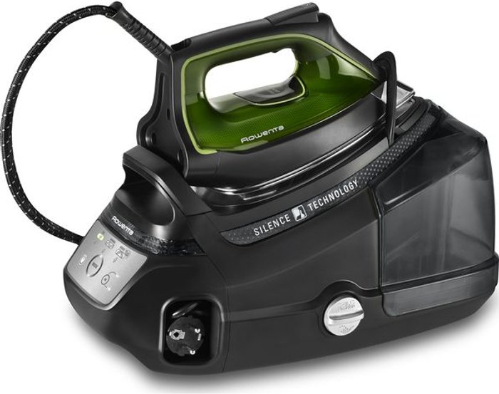 Currys Business | Rowenta ROWENTA Silence Steam Pro DG9249 Steam Generator Iron - Black Rowenta ROWENTA Silence Steam Pro DG9249 Steam Generator Iron - Black