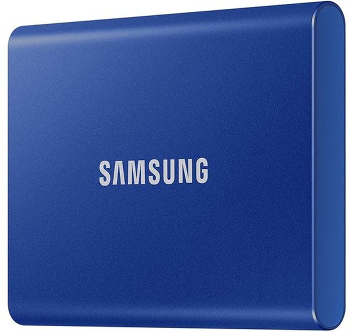 Currys Business | Samsung SAMSUNG T7 Portable External SSD - 2 TB, Blue, Blue Samsung SAMSUNG T7 Portable External SSD - 2 TB, Blue, Blue