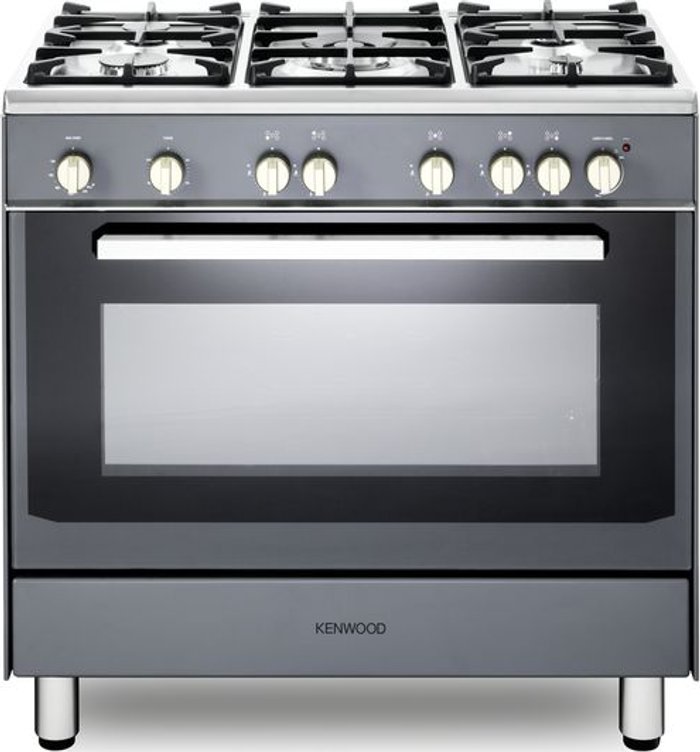 Currys Business | Kenwood KENWOOD CK307G SL 90 cm Gas Range Cooker Grey & Chrome Kenwood KENWOOD CK307G SL 90 cm Gas Range Cooker Grey & Chrome