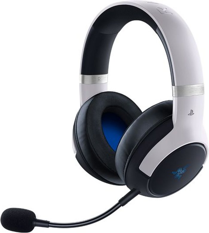 Currys Business | Razer RAZER Kaira Pro HyperSpeed Wireless Gaming Headset for PlayStation - White, Black,White Razer RAZER Kaira Pro HyperSpeed Wireless Gaming Headset for PlayStation - White, Black,White