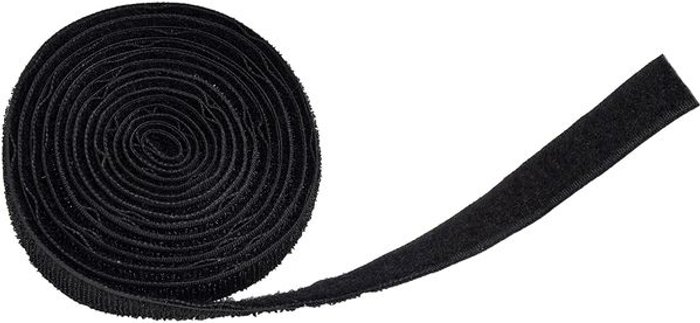 Currys Business | D-LINE D-LINE Cable Tidy Hook & Loop Band 20 mm - 1.2 m, Black D-LINE D-LINE Cable Tidy Hook & Loop Band 20 mm - 1.2 m, Black