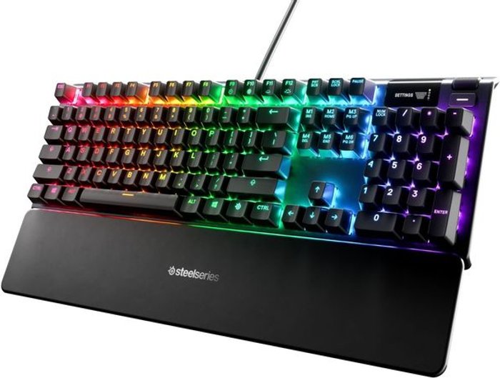 Currys Business | SteelSeries STEELSERIES Apex 5 Mechanical Gaming Keyboard, Black SteelSeries STEELSERIES Apex 5 Mechanical Gaming Keyboard, Black