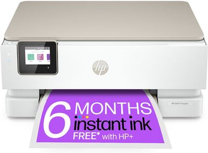 Currys Business | HP HP ENVY Inspire 7224e All-in-One Wireless Inkjet Printer with HP Plus, White,Silver/Grey HP HP ENVY Inspire 7224e All-in-One Wireless Inkjet Printer with HP Plus, White,Silver/Grey
