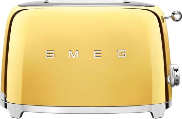 Currys Business | Smeg Smeg TSF01GOUK 50s Retro Style 2 Slice Toaster - Gold Smeg Smeg TSF01GOUK 50s Retro Style 2 Slice Toaster - Gold