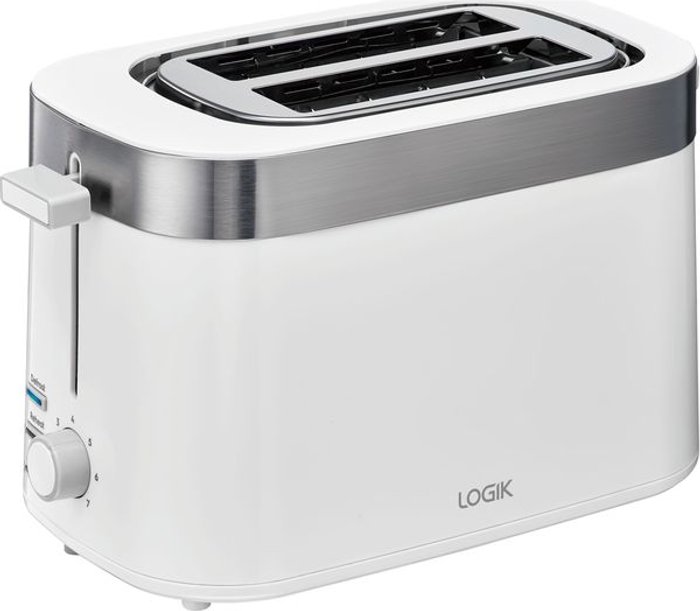 Currys Business | Logik LOGIK L02TW21 2-Slice Toaster - White Logik LOGIK L02TW21 2-Slice Toaster - White