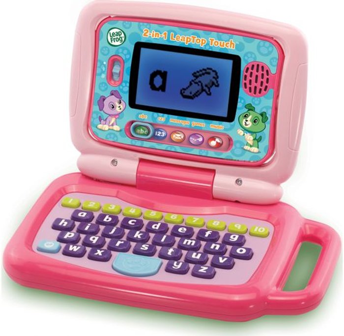 Currys Business | LeapFrog LEAPFROG 2-in-1 LeapTop Touch Laptop - Pink LeapFrog LEAPFROG 2-in-1 LeapTop Touch Laptop - Pink