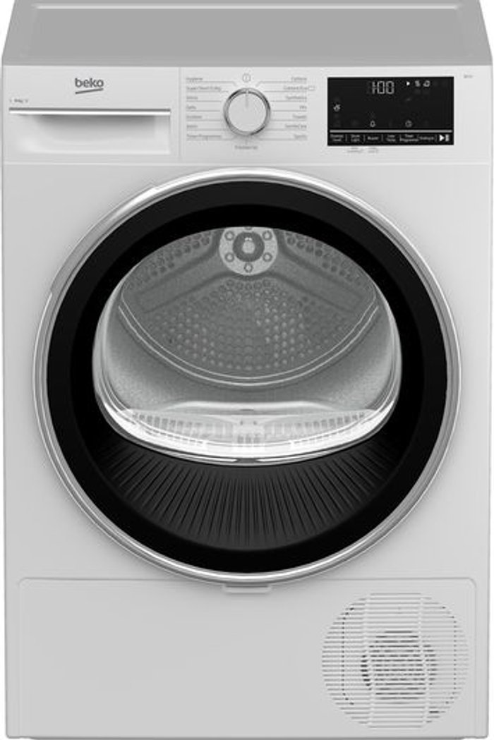 Currys Business | Beko BEKO B3T4911DW 9 kg Condenser Tumble Dryer - White Beko BEKO B3T4911DW 9 kg Condenser Tumble Dryer - White