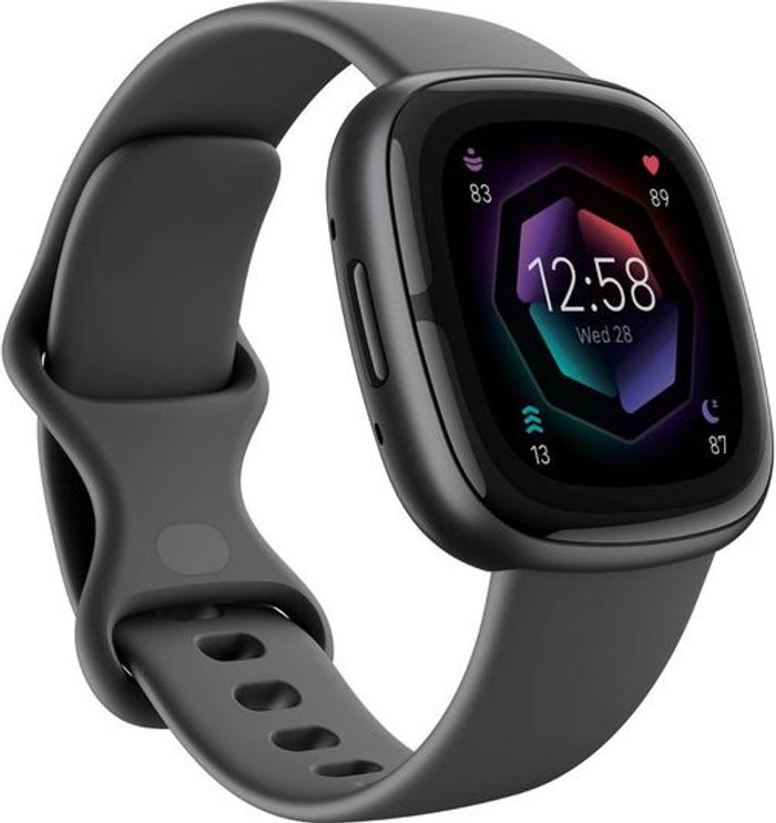 Currys Business | Fitbit FITBIT Sense 2 with Amazon Alexa - Shadow Grey & Graphite Fitbit FITBIT Sense 2 with Amazon Alexa - Shadow Grey & Graphite