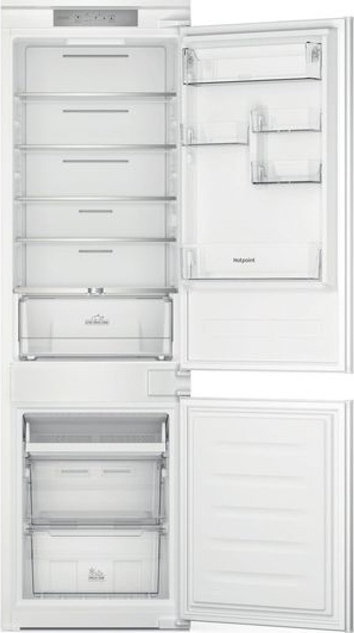 Currys Business | Hotpoint HOTPOINT HTC18 T311 Integrated 70/30 Fridge Freezer - Sliding Hinge Hotpoint HOTPOINT HTC18 T311 Integrated 70/30 Fridge Freezer - Sliding Hinge