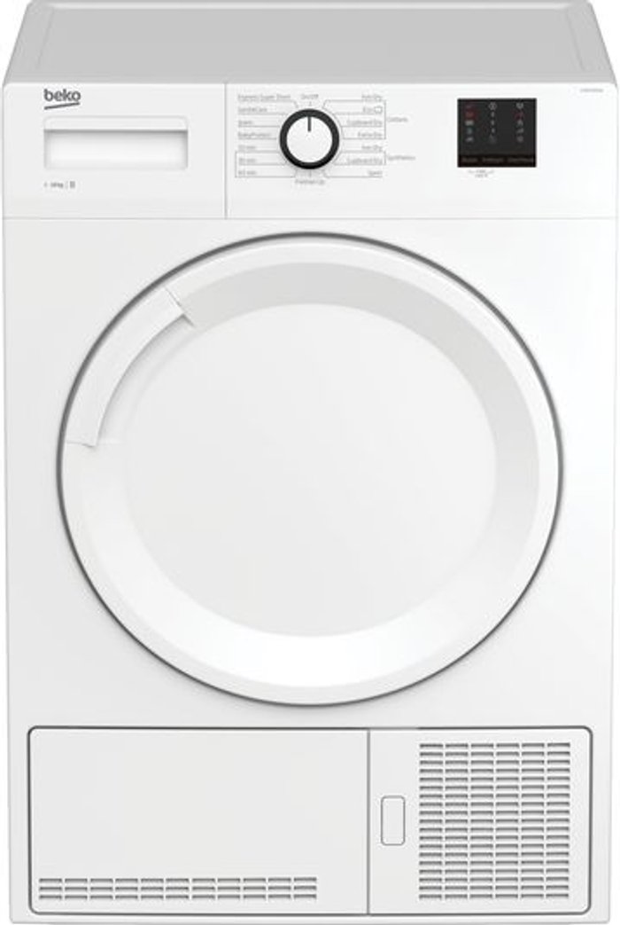Currys Business | Beko BEKO DTBC10001W 10 kg Condenser Tumble Dryer - White, White Beko BEKO DTBC10001W 10 kg Condenser Tumble Dryer - White, White