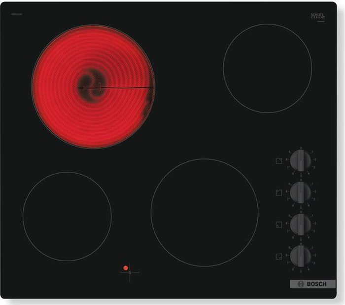 Currys Business | Bosch BOSCH Serie 2 PKE611CA3E Electric Ceramic Hob - Black Bosch BOSCH Serie 2 PKE611CA3E Electric Ceramic Hob - Black