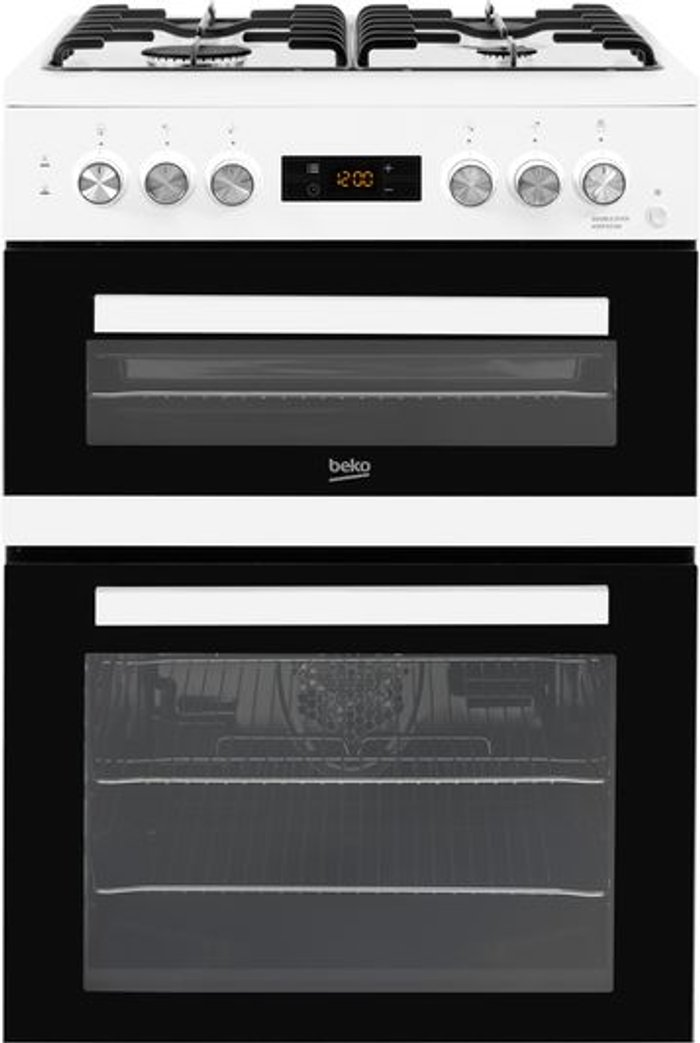 Currys Business | Beko BEKO Pro KDDF653W 60 cm Dual Fuel Cooker - White Beko BEKO Pro KDDF653W 60 cm Dual Fuel Cooker - White