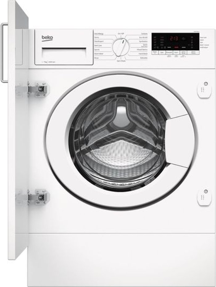 Currys Business | Beko BEKO WTIK74111 Integrated 7 kg 1400 Spin Washing Machine Beko BEKO WTIK74111 Integrated 7 kg 1400 Spin Washing Machine