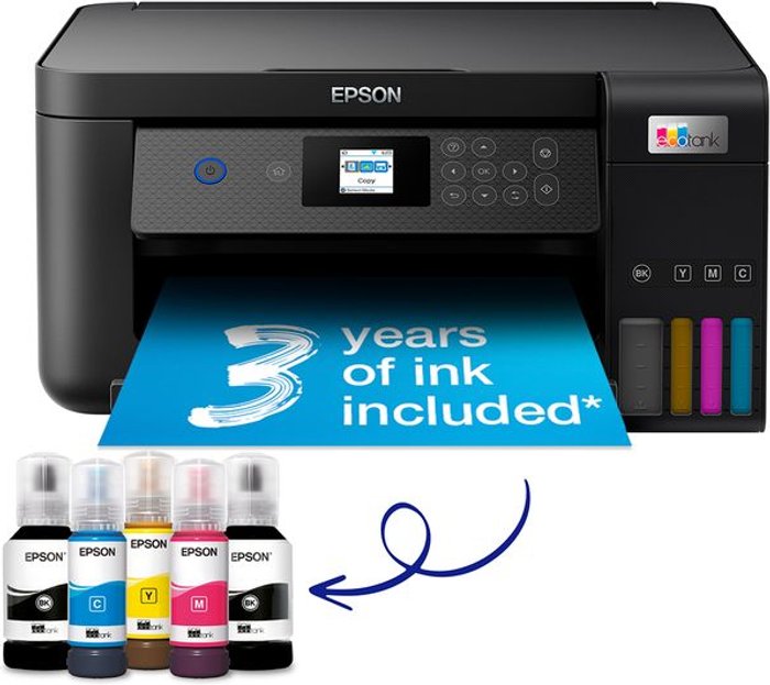 Currys Business | Epson EPSON EcoTank ET-2850 All-in-One Wireless Inkjet Printer, Black Epson EPSON EcoTank ET-2850 All-in-One Wireless Inkjet Printer, Black