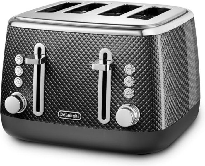 Currys Business | Delonghi DELONGHI Luminosa CTL4003BK 4-Slice Toaster - Black Delonghi DELONGHI Luminosa CTL4003BK 4-Slice Toaster - Black