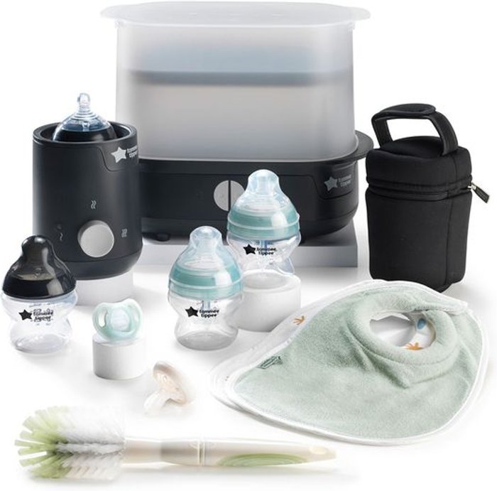 Currys Business | Tommee Tippee TOMMEE TIPPEE Complete Feeding Kit - Black Tommee Tippee TOMMEE TIPPEE Complete Feeding Kit - Black