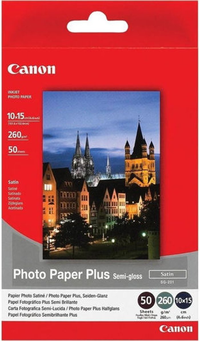Currys Business | Canon CANON 100 x 150 mm Photo Paper - 50 Sheets Canon CANON 100 x 150 mm Photo Paper - 50 Sheets