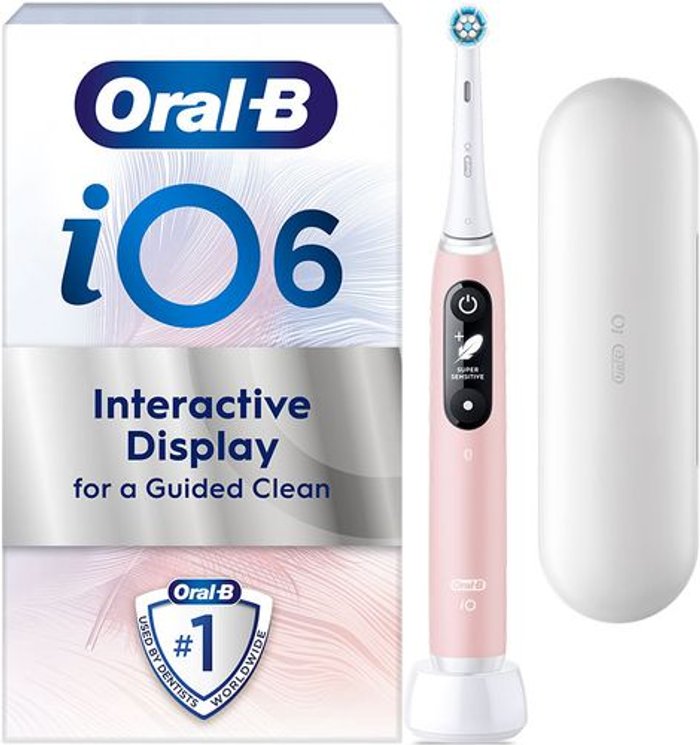 Currys Business | Oral B Oral B iO™ 6 Electric Toothbrush - Pink Oral B Oral B iO™ 6 Electric Toothbrush - Pink