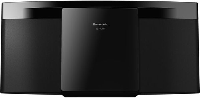 Currys Business | Panasonic PANASONIC SC-HC200EB-K Bluetooth Flat Panel Hi-Fi System - Black Panasonic PANASONIC SC-HC200EB-K Bluetooth Flat Panel Hi-Fi System - Black