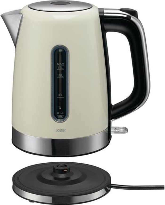 Currys Business | Logik LOGIK L17SKW21 Jug Kettle - Cream Logik LOGIK L17SKW21 Jug Kettle - Cream