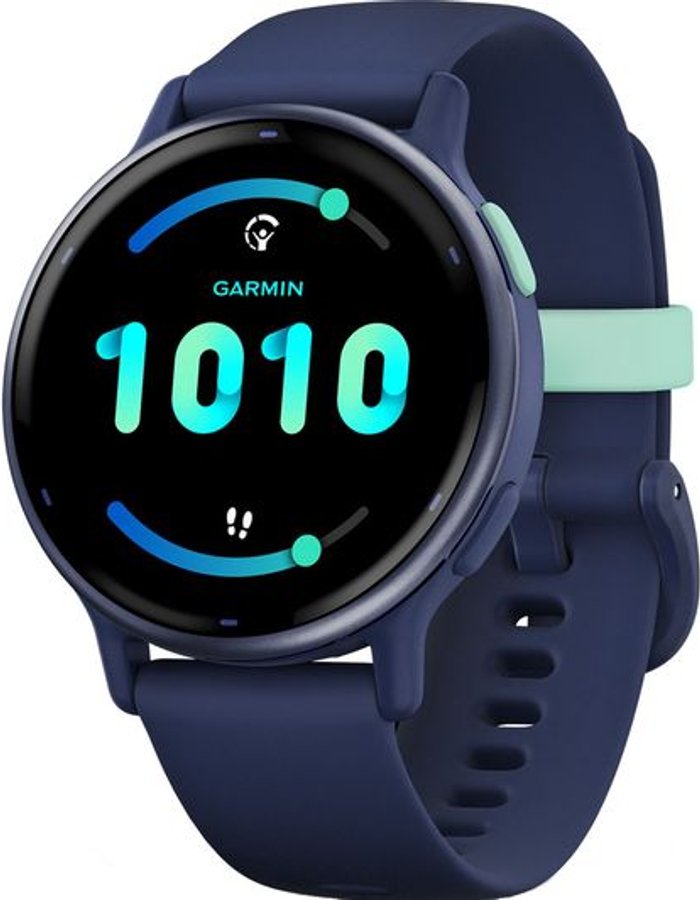 Currys Business | Garmin GARMIN vivoactive 5 Smart Watch - Metallic Navy, Blue Garmin GARMIN vivoactive 5 Smart Watch - Metallic Navy, Blue