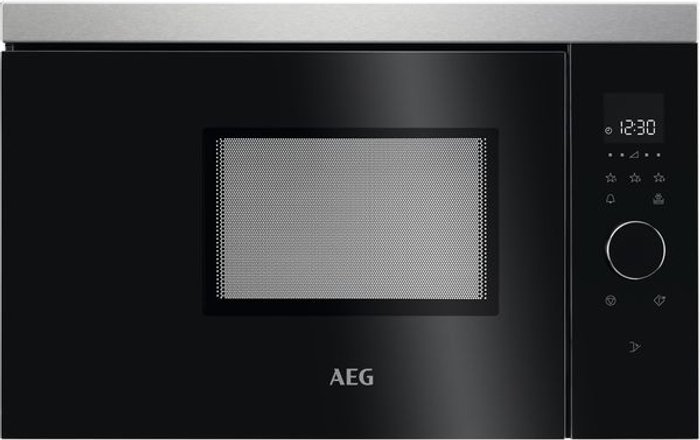 Currys Business | AEG AEG MBB1756SEM Built-in Solo Microwave - Black & Stainless Steel AEG AEG MBB1756SEM Built-in Solo Microwave - Black & Stainless Steel