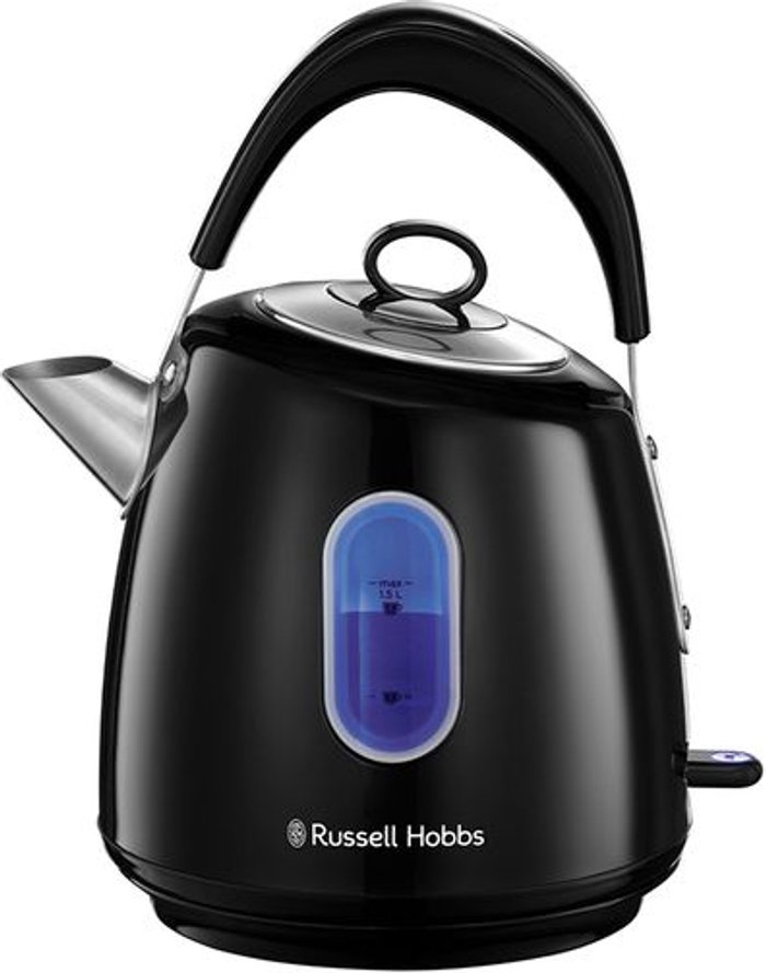 Currys Business | Russell Hobbs RUSSELL HOBBS Stylevia 28131 Traditional Kettle - Black Russell Hobbs RUSSELL HOBBS Stylevia 28131 Traditional Kettle - Black