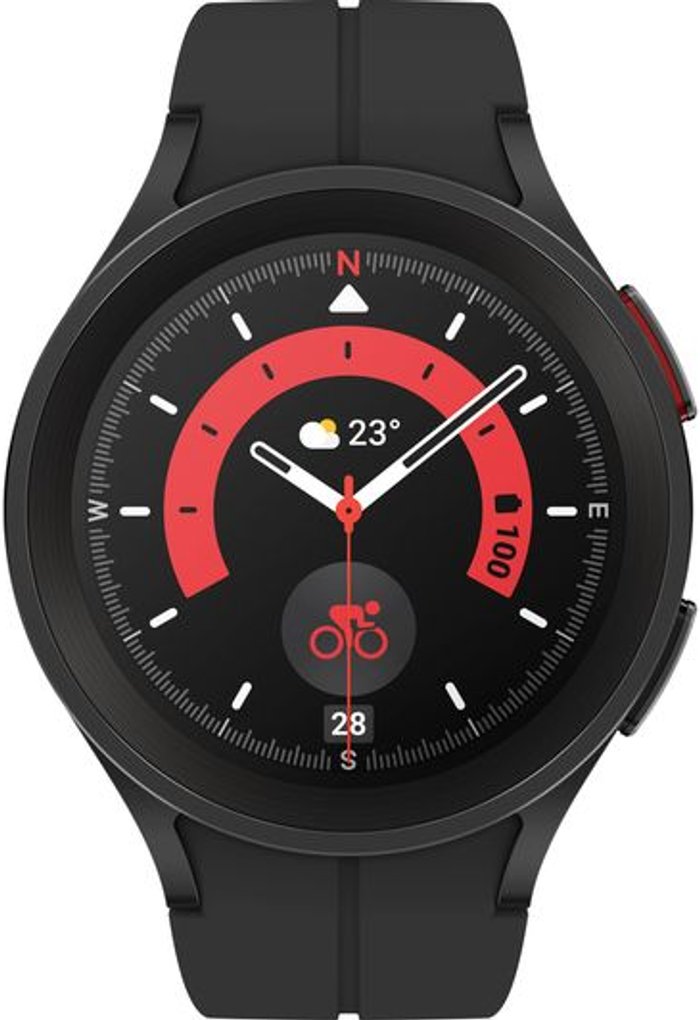 Currys Business | Samsung Samsung Galaxy Watch5 Pro 4G 45mm Black Titanium Samsung Samsung Galaxy Watch5 Pro 4G 45mm Black Titanium