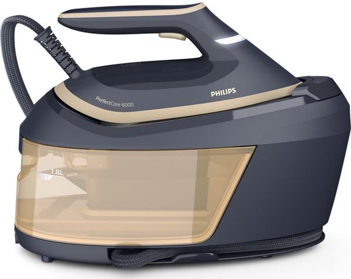 Currys Business | Philips PHILIPS PerfectCare 6000 PSG6064/86 Steam Generator Iron - Black & Rose Gold Philips PHILIPS PerfectCare 6000 PSG6064/86 Steam Generator Iron - Black & Rose Gold