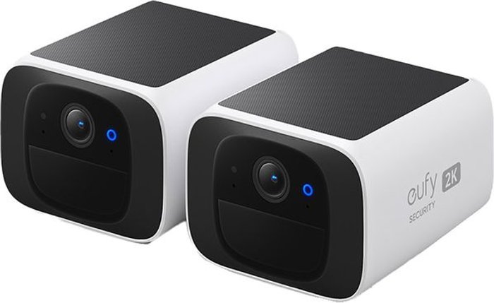 Currys Business | EUFY EUFY SoloCam S220 2K Smart WiFi Security Camera - 2 Cameras, White EUFY EUFY SoloCam S220 2K Smart WiFi Security Camera - 2 Cameras, White