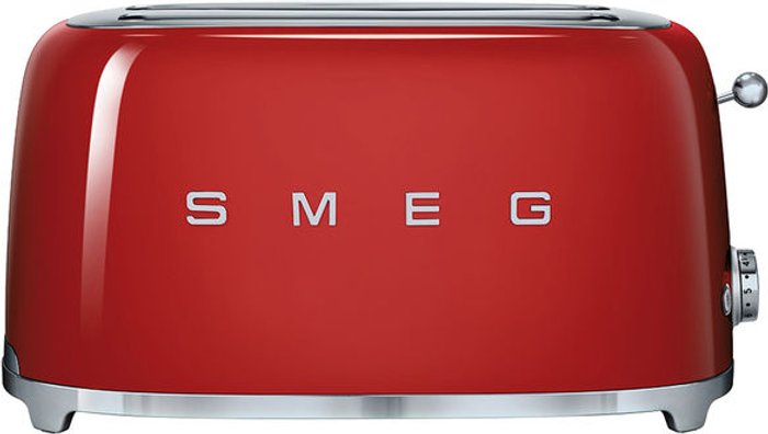 Currys Business | Smeg SMEG TSF02RDUK 4-Slice Toaster - Red Smeg SMEG TSF02RDUK 4-Slice Toaster - Red