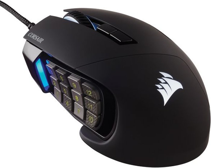 Currys Business | Corsair CORSAIR Scimitar RGB Elite Optical Gaming Mouse, Black Corsair CORSAIR Scimitar RGB Elite Optical Gaming Mouse, Black
