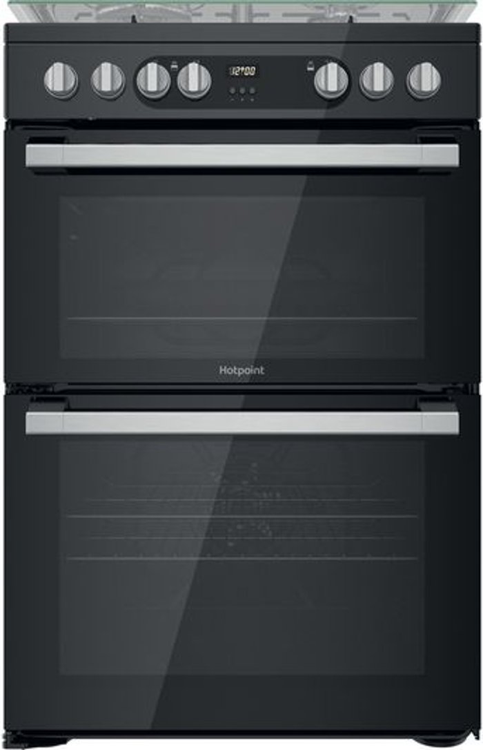 Currys Business | Hotpoint HOTPOINT HDM67G9C2CSB 60 cm Dual Fuel Cooker - Black Hotpoint HOTPOINT HDM67G9C2CSB 60 cm Dual Fuel Cooker - Black