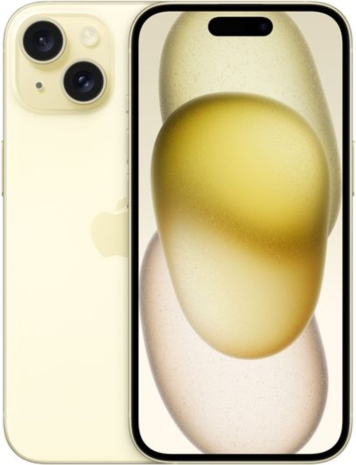 Currys Business | Apple APPLE iPhone 15 - 256 GB, Yellow, Yellow Apple APPLE iPhone 15 - 256 GB, Yellow, Yellow